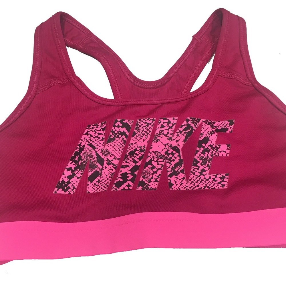 Nike Womens Snake Print Nike Logo Sports Bra